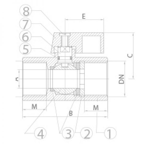 VÁLVULA ESFERA MINI FÊMEA X FÊMEA – INDUSTRIAL