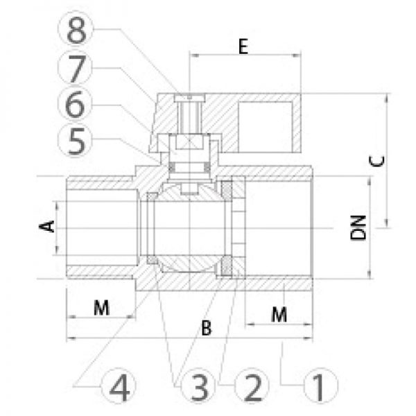 VÁLVULA ESFERA MINI MACHO X FÊMEA – INDUSTRIAL