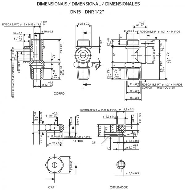 REGISTRO TIPO FERRULE – SANEAMENTO