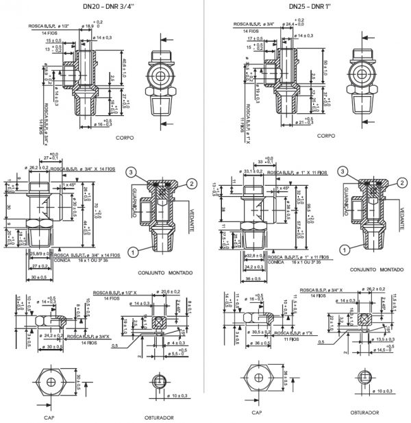 REGISTRO TIPO FERRULE – SANEAMENTO